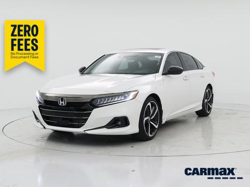 White 2022 Honda Accord Sport
