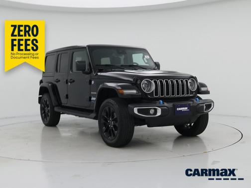 Black 2024 Jeep Wrangler 4xe Sahara