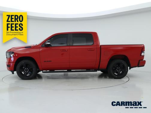 Red 2021 RAM 1500 Bighorn