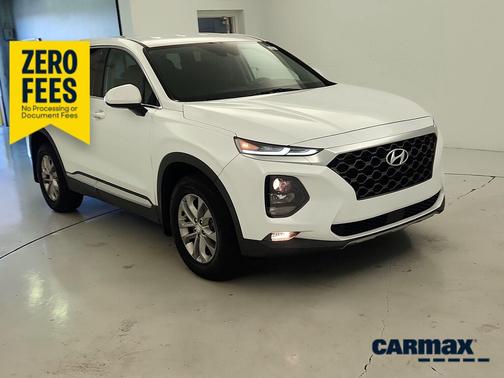 White 2020 Hyundai SANTA FE SEL