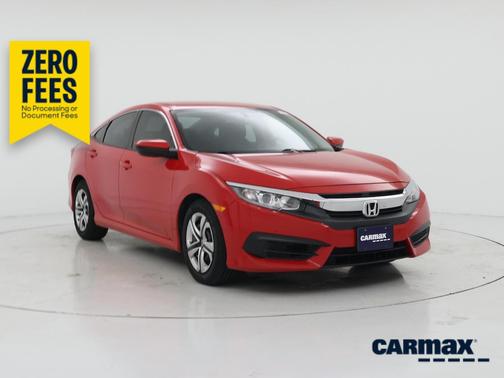 Red 2016 Honda Civic LX