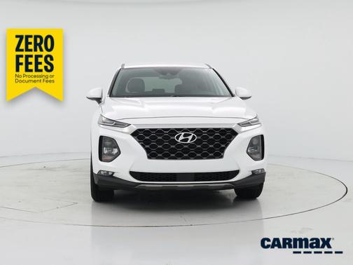 White 2020 Hyundai SANTA FE SEL