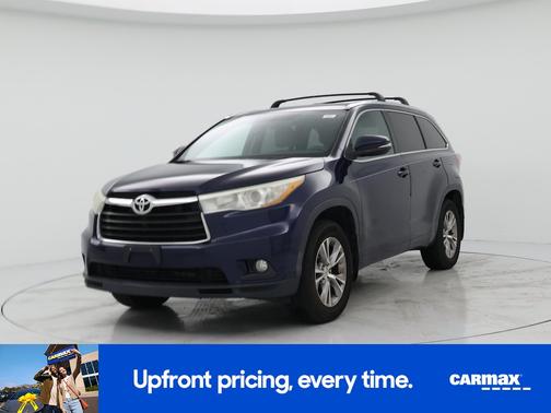 Blue 2015 Toyota Highlander XLE