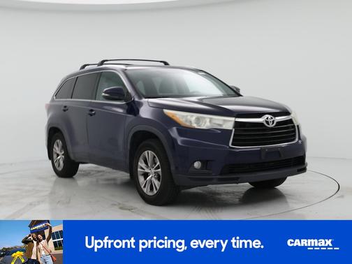 Blue 2015 Toyota Highlander XLE