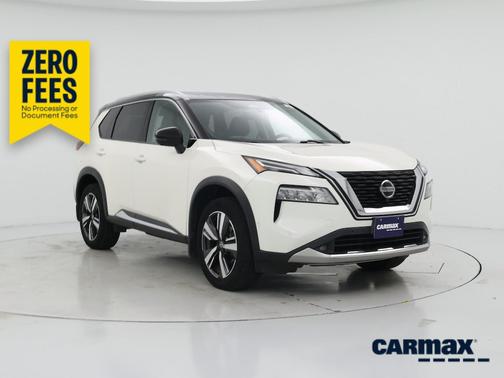 White 2021 Nissan Rogue Platinum