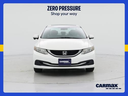 White 2015 Honda Civic EX