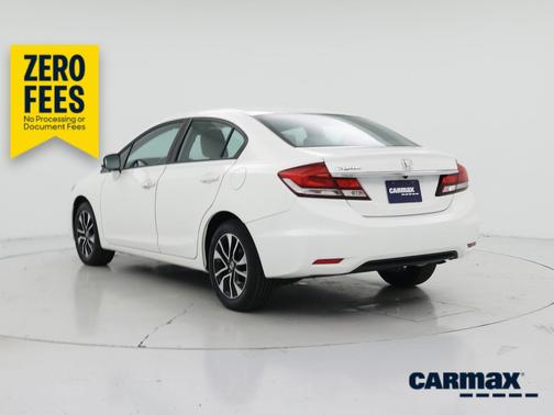 White 2015 Honda Civic EX