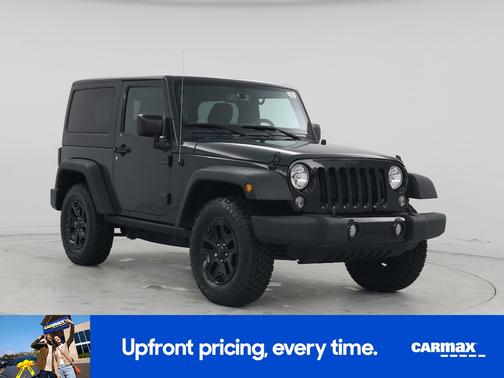 Black 2016 Jeep Wrangler Willys Wheeler