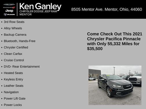 2021 Chrysler Pacifica Pinnacle