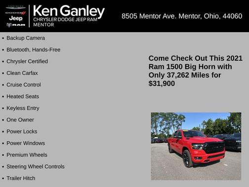 2021 RAM 1500 Big Horn