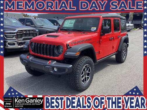 Firecracker Red Clearcoat 2026 Jeep Wrangler Rubicon