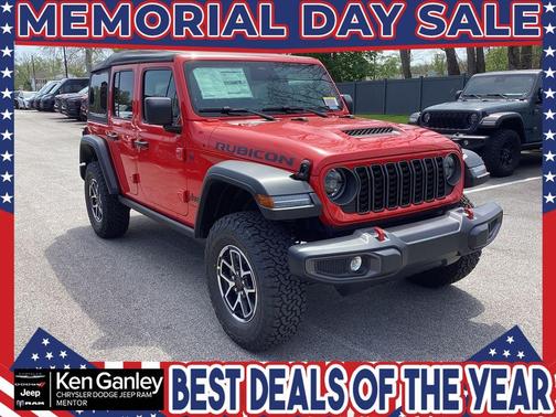 Firecracker Red Clearcoat 2026 Jeep Wrangler Rubicon
