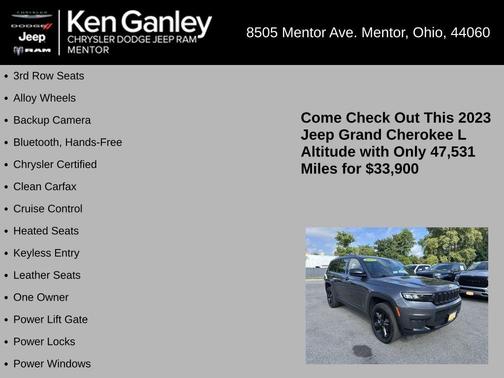 2023 Jeep Grand Cherokee L Laredo