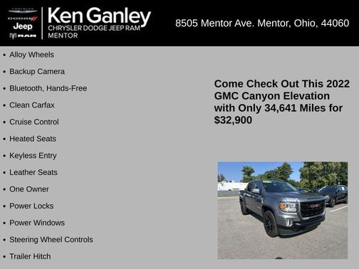 2022 GMC Canyon Elevation