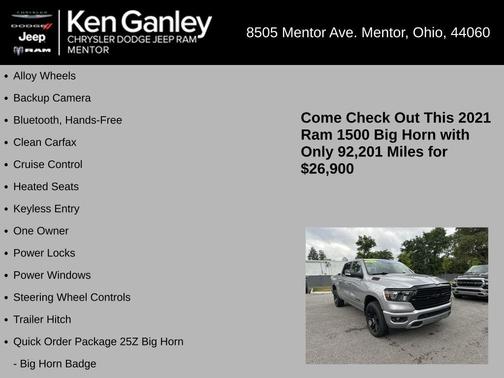 2021 RAM 1500 Big Horn
