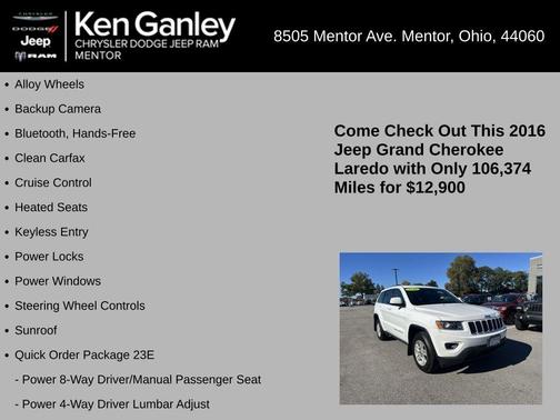 2016 Jeep Grand Cherokee Laredo