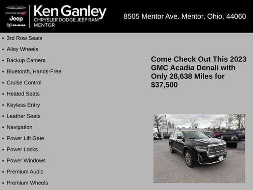 2023 GMC Acadia Denali