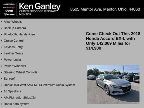 2018 Honda Accord EX-L