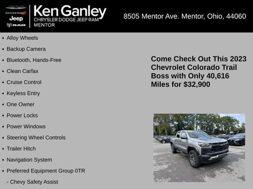 2023 Chevrolet Colorado Trail Boss