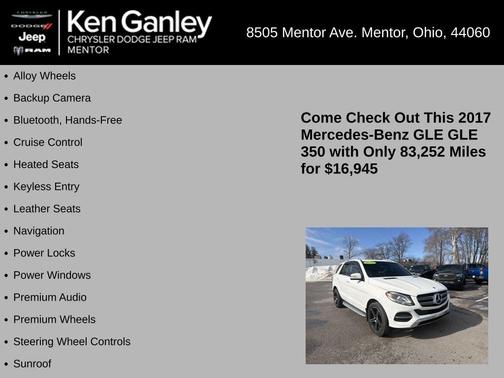 2017 Mercedes-Benz GLE 350 Base 4MATIC