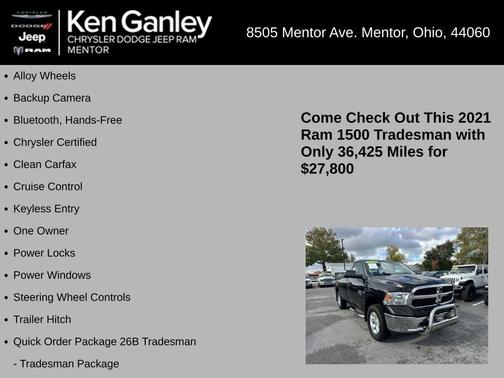 2021 RAM 1500 Classic Tradesman