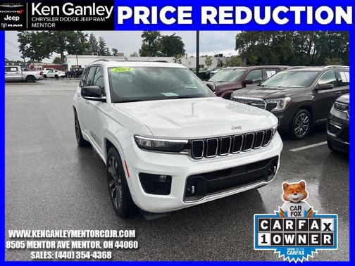 Bright White Clearcoat 2024 Jeep Grand Cherokee Overland