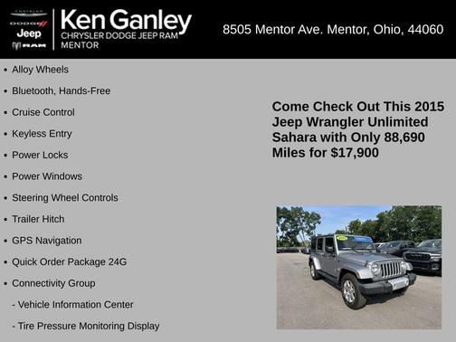 2015 Jeep Wrangler Unlimited Sahara