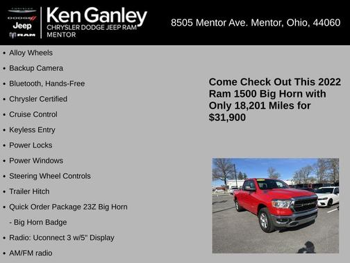 2022 RAM 1500 Big Horn