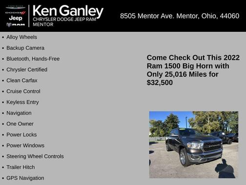 2022 RAM 1500 Big Horn