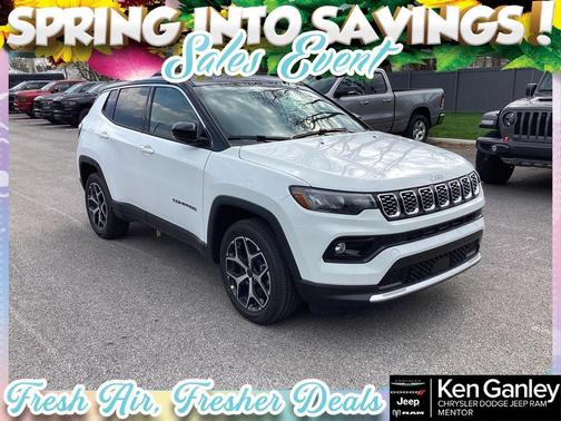 Bright White Clearcoat 2026 Jeep Compass Limited