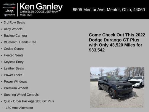 2022 Dodge Durango GT