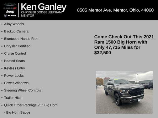 2021 RAM 1500 Big Horn