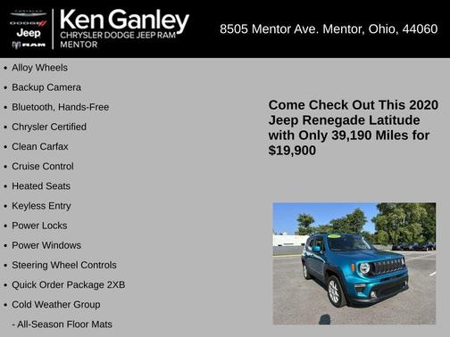 2020 Jeep Renegade Latitude