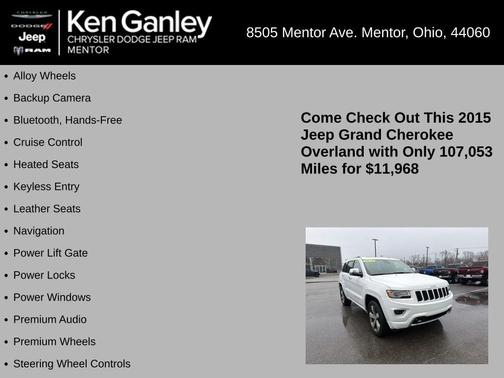 2015 Jeep Grand Cherokee Overland