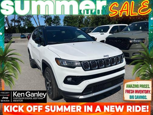 Bright White Clearcoat 2026 Jeep Compass Limited