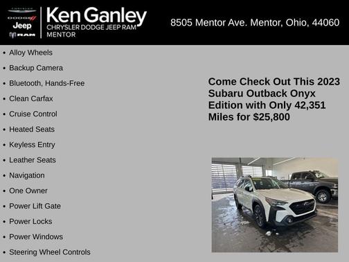 2023 Subaru Outback Onyx Edition