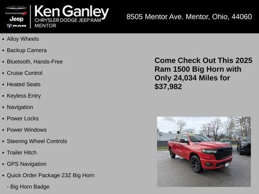 2025 RAM 1500 Big Horn/Lone Star