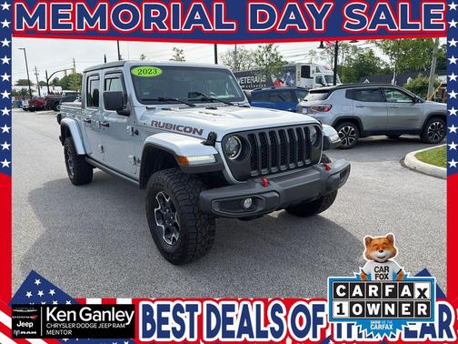 Silver Zynith Clearcoat 2023 Jeep Gladiator Rubicon