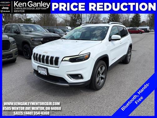 Bright White Clearcoat 2019 Jeep Cherokee Limited