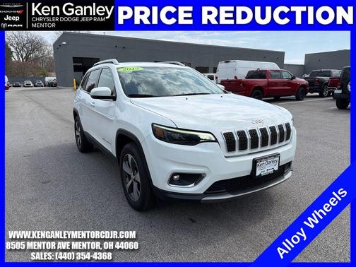 Bright White Clearcoat 2019 Jeep Cherokee Limited