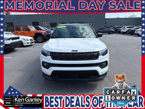 Bright White Clearcoat 2022 Jeep Compass Altitude