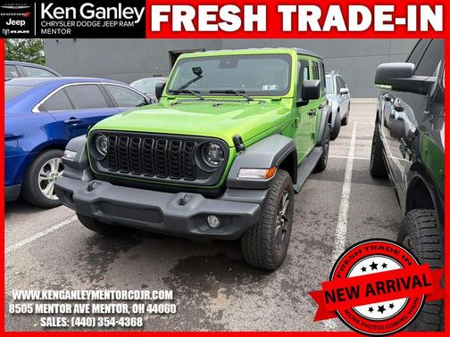 Green 2025 Jeep Wrangler Sport