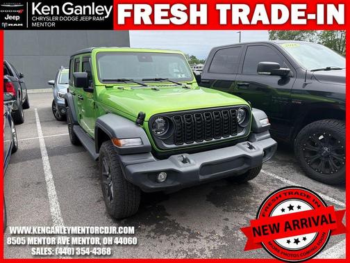 Green 2025 Jeep Wrangler Sport