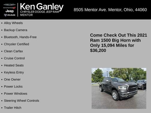 2021 RAM 1500 Big Horn