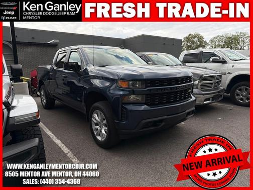 Northsky Blue Metallic 2020 Chevrolet Silverado 1500 Custom