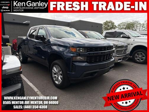 Northsky Blue Metallic 2020 Chevrolet Silverado 1500 Custom