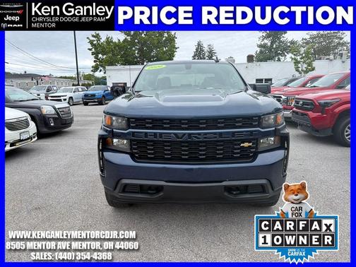 Northsky Blue Metallic 2020 Chevrolet Silverado 1500 Custom