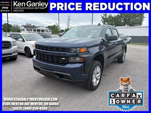 Northsky Blue Metallic 2020 Chevrolet Silverado 1500 Custom
