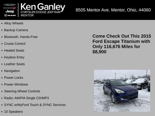 2015 Ford Escape Titanium