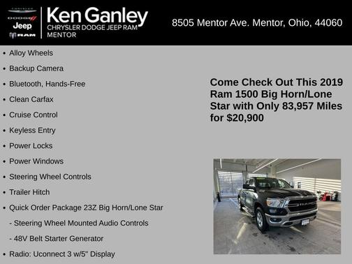 2019 RAM 1500 Big Horn